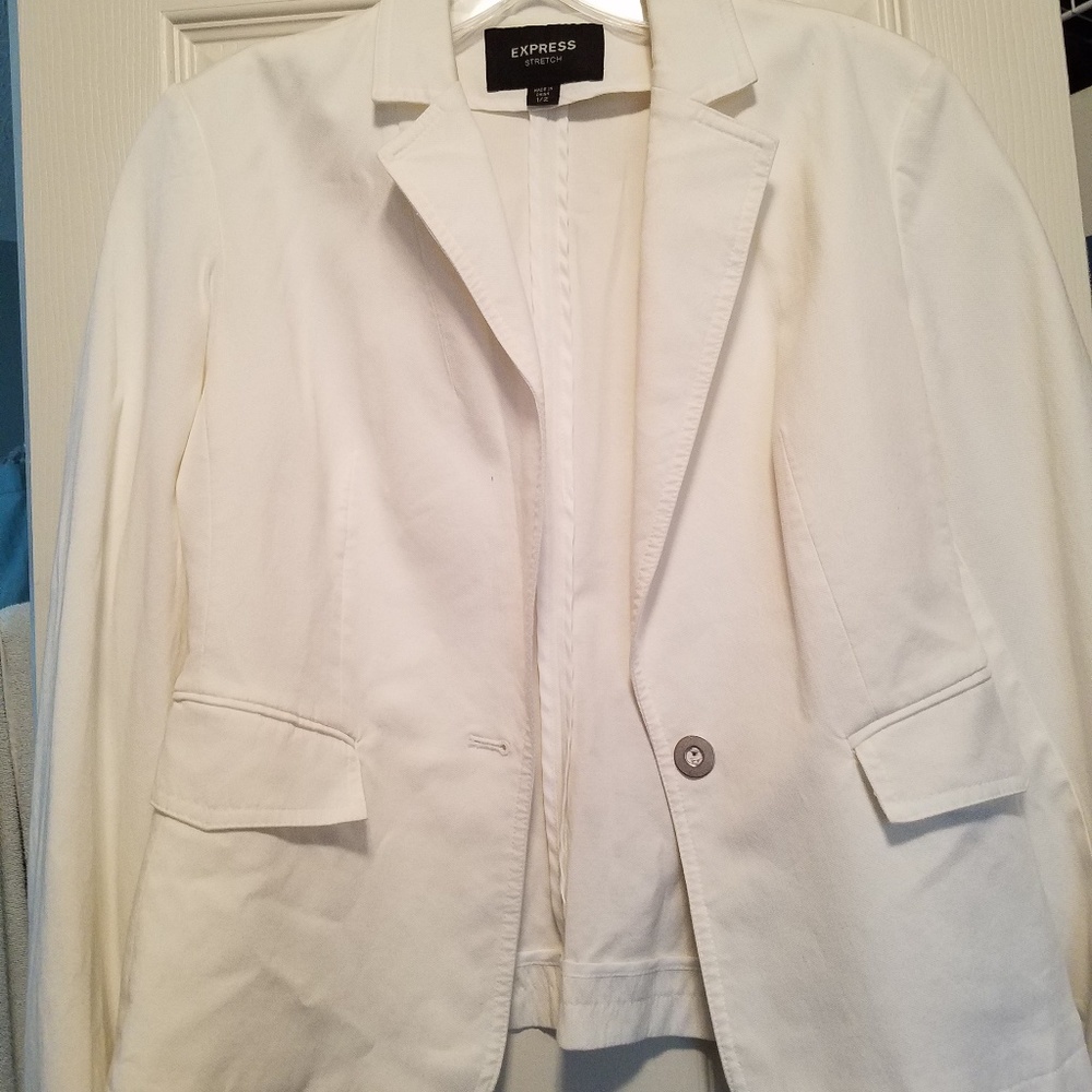 White Express blazer